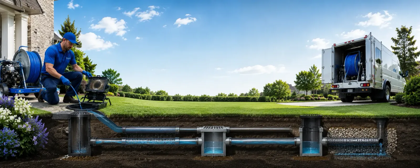 Outdoor drain cleaning information for Waldo, OH